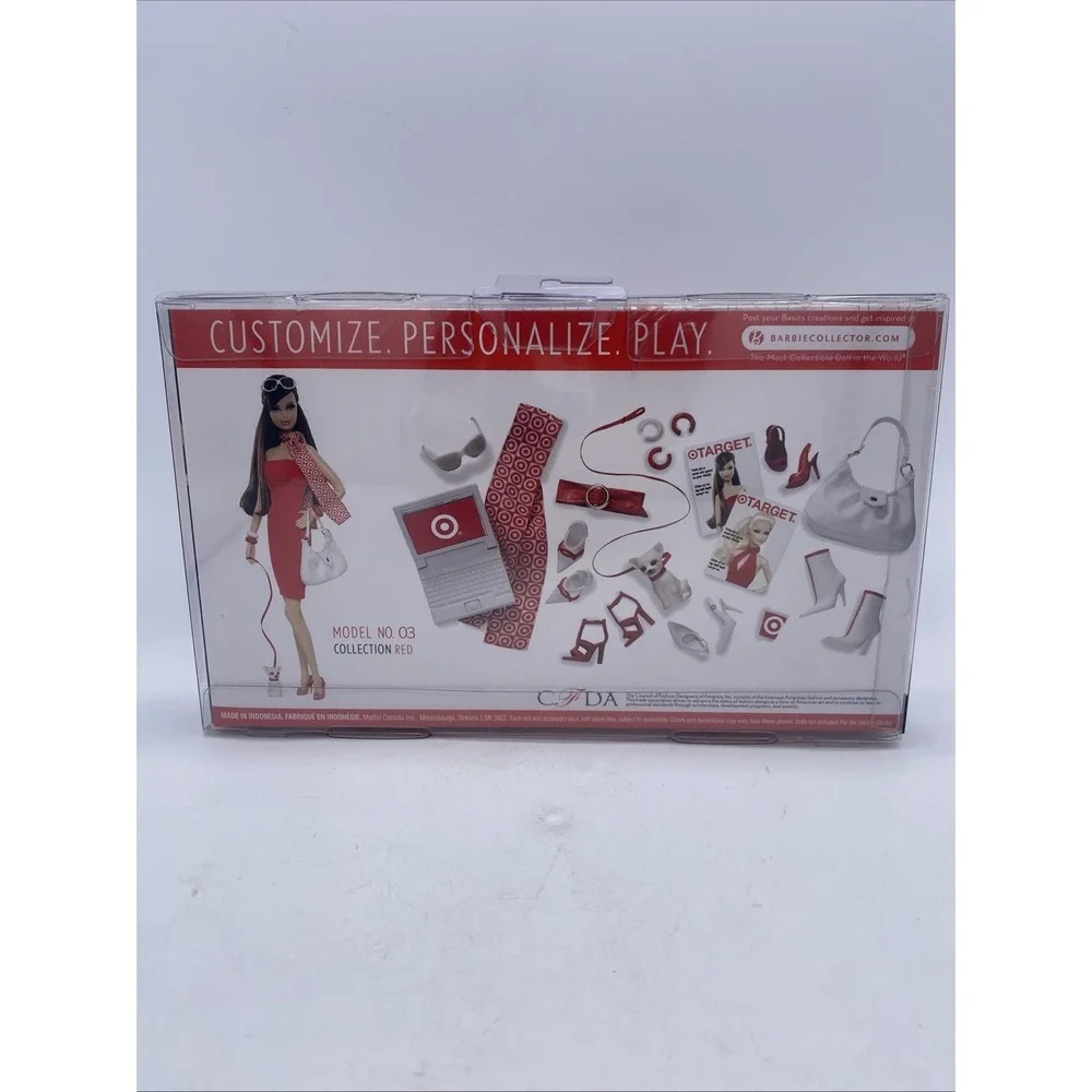 Mattel BARBIE BASICS BLACK LABEL Red Collection/Look No. 01 Accessory Target Exc